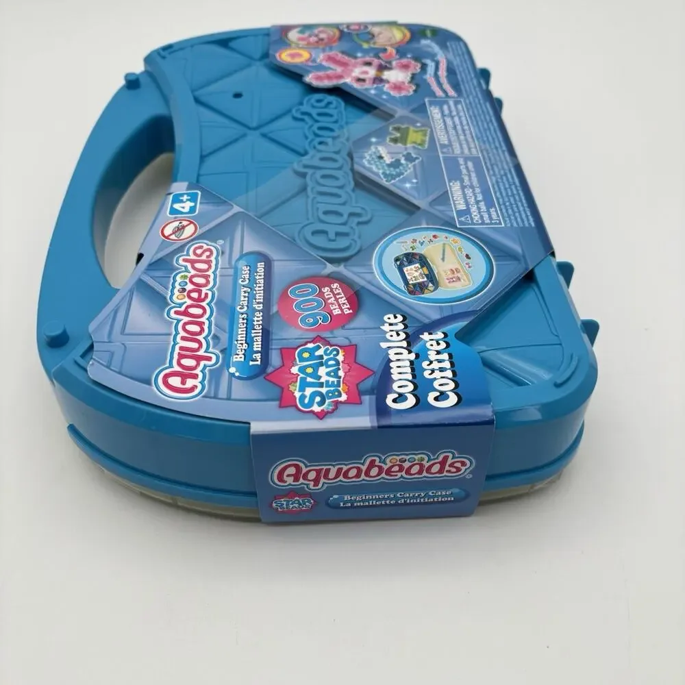 NEW Aquabeads Beginners Carry Case Craft Set Star Beads 900 Beads. Sealed. - Picture 7 of 12